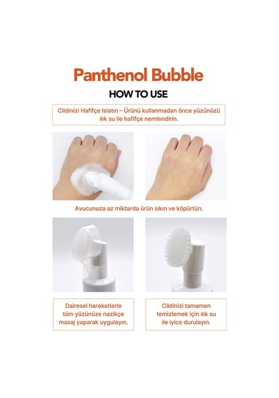 Temizleme Aparatlı Panthenol Temizleme Köpüğü Lebelage Panthenol Bubble Chewy Foam