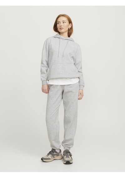Jack & Jones Kadin Gögüs Minimal Baskili Sweatshirt - Abbie - 12223961 Light Grey Melange Jack & Jones Kadin Gögüs Minimal Baskili Sweatshirt - Abbie - 12223961 Light Grey Melange