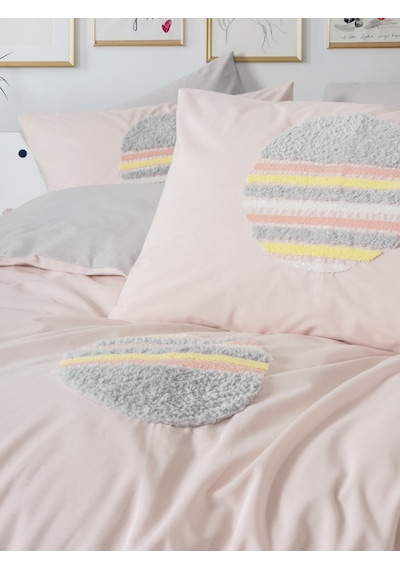 Cotton Box Puff Nakışlı Çift Kişilik Nevresim Takımı Tuft Gri Gri