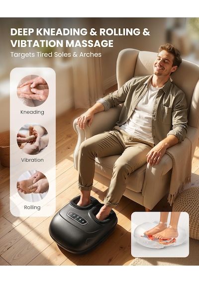 Cılı Shiatsu Ayak Masaj Makinesi, Plantar Fasiit İçin Elektrikli Isıtmalı Ayak Masajı, Yoğurma Titreşim Sıkıştırma, Çıkarılabilir Kol, Erkeklere Kadar 13, Noel Hediyeleri Cılı Shiatsu Ayak Masaj Makinesi, Plantar Fasiit İçin Elektrikli Isıtmalı Ayak Masajı, Yoğurma Titreşim Sıkıştırma, Çıkarılabilir Kol, Erkeklere Kadar 13, Noel Hediyeleri