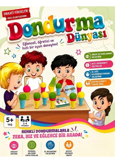 Dondurma Dünyası Hızlı Denge Ve Beceri Oyunu Eğitici Aile Çocuk Oyuncakları Aktivite Seti