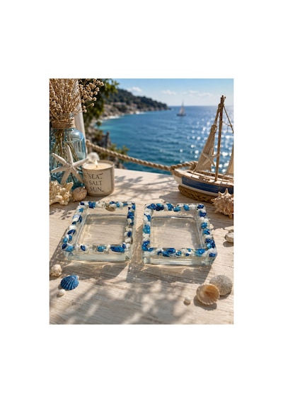 2 Adet Küllük, Kül Tablası Deniz Temalı İstiridye Taşlı Deniz Yıldızı 9,5x9,5 Cm Kare Model / Hediyelik, Dekoratif Şık Sunum 2 Adet Küllük, Kül Tablası Deniz Temalı İstiridye Taşlı Deniz Yıldızı 9,5x9,5 Cm Kare Model / Hediyelik, Dekoratif Şık Sunum