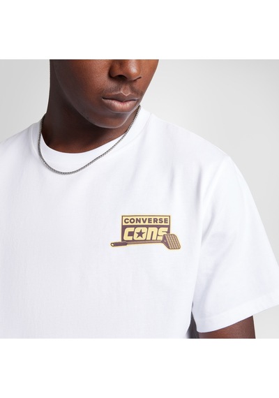 Converse Loose Fit Erkek Baskılı Beyaz T-shirt