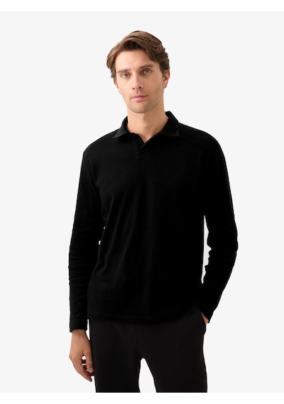 Erkek Polo Yaka T-shirt 40820 - Siyah SIYAH