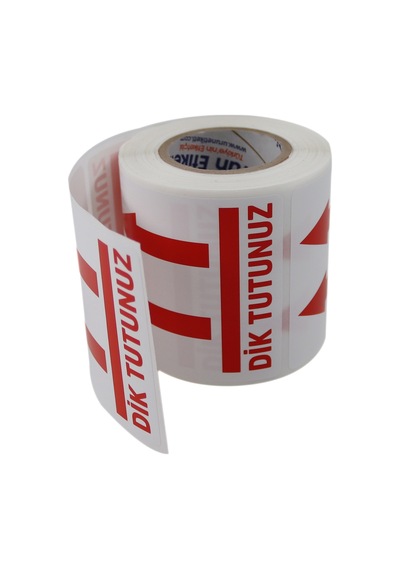 Dik Tutunuz Etiketi 70mm X 80mm Ruloda 250 Adet Kuşe Rulo Etiket