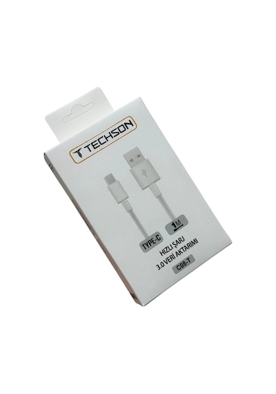 Techson Type-c 2.4a Hızlı Şarj Kablo Usb 3.0 Veri Aktarımı 1m C08-t