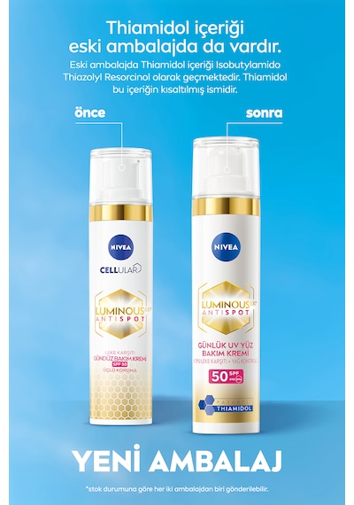 Nivea Luminous630 Leke Karşıtı Gündüz Yüz Kremi 40 ML + Luminous630 Koyu Halka Karşıtı Göz Kremi 15 ML