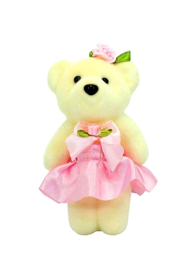 Süslü Minik Ayıcık Süs, 11cm X 6cm - Pembe 1+
