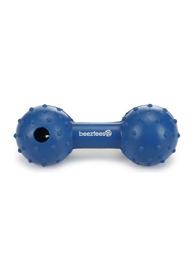 Beeztees Köpek Oyuncağı, Ödül Ve Oyun, Dambıl, Kauçuk, Mavi, 11,5cm