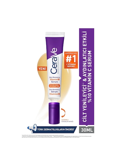 Cerave Skin Renewing Cilt Yenileyici Aydınlatıcı C Vitamini Yüz Serumu 30 Ml