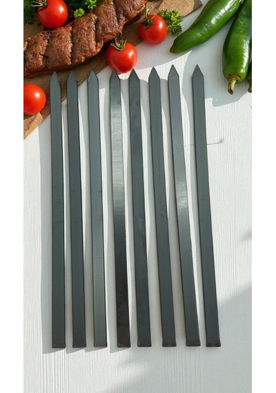 10 Adet Adana Kebap Beyti Şişi En 2.5 Cm,boy 55 Cm,kıyma Şişi