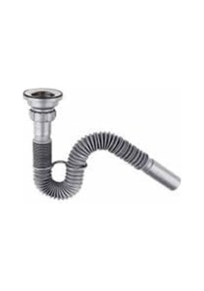 Donau Lüx Paslanmaz Gri Lavabo Ve Evye Sifonu 32 Mm Çıkışlı