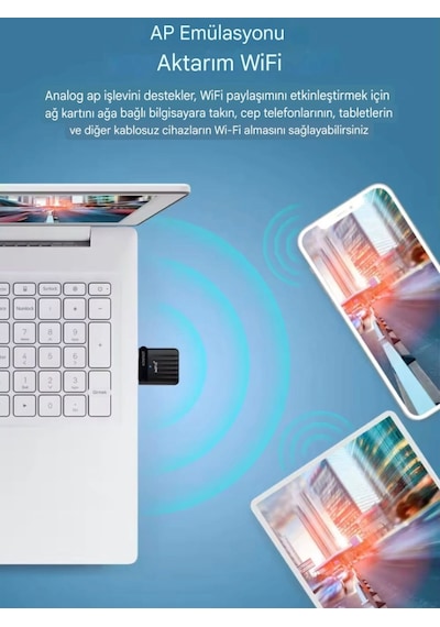 941ax Wifi-6 Mini Wifi Adaptörü Ce Sertifikalı Süper Hızlı 600mbp