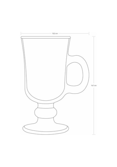 Irish Caffee Latte Kupa Bardağı Bardak 6 Adet 230 Cc Nocolor-a5a70e01