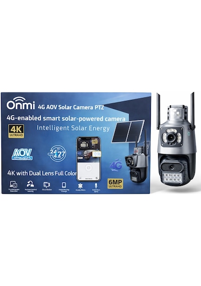Apx-wsp242 6mp 2.8mm 4g Solar Çift Kamera 19 Led Ptz