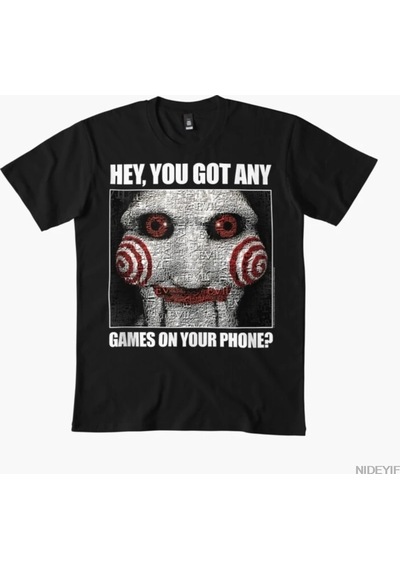 Tarzsokak Telefonunuz Yapboz Meme Korku Filmi T-shirt Erkekler Kadınlar Için % 100% Pamuk T Shirt Kısa Çok Renkli