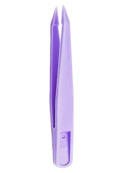 Koodmax Hassas Elektronik Ve El Sanatları Tamir Cımbızı Sert Plastik 8cm Düz Cımbız Mor