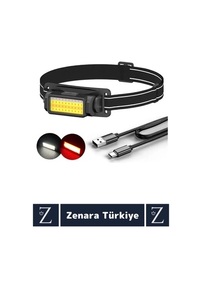 Premium Kamp Avcı Balıkçı Deprem 100- 150 Metre 50 Ledli 5 Mod Aydınlatmalı Şarjlı Kafa Lambası Çok Renkli