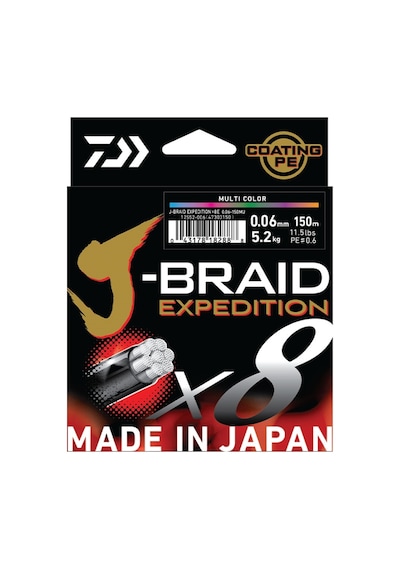Daiwa J-braid Expedition 8b Smash Orange 150m İp Misina Kalınlık Mm :0,16mm