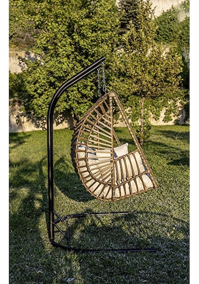 Btk Concept Legend Çift Kişilik Rattan Salıncak Kahverengi