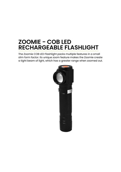 Gogreen Power Gg-zoomıe Zoomie Usb Şarj Edilebilir Cob Led El Feneri, Led Bisiklet Farı, Zoom Lensli 500 Lümen