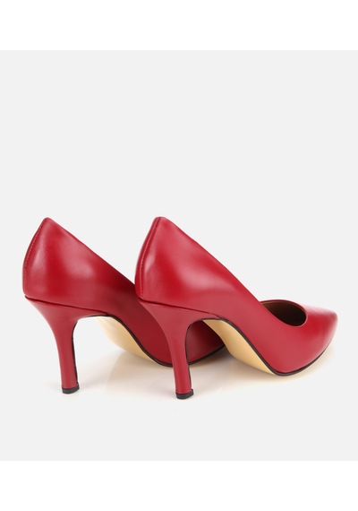 Hotiç Kadın Deri Kırmızı Yüksek Topuklu Stiletto