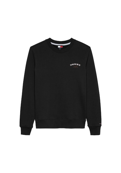 Tommy Hilfiger Kadın Tjw Regular Dollar Stacks Crew Ext Siyah Sweatshirt-12754 Siyah