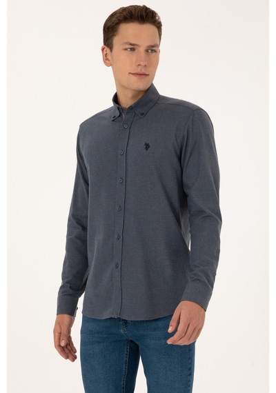 U.s. Polo Assn. Erkek Açık Lacivert Gömlek Desenli 50308554-vr059 Acık Lacıvert