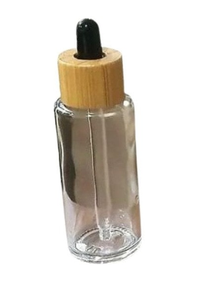 Damlalıklı Bambu Kapaklı Cam Şişe 30 Ml 240 Adet
