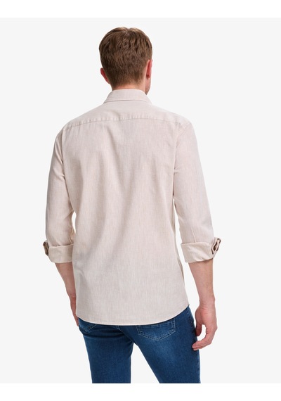 Pierre Cardin Erkek Bej Gömlek Desenli 50325356-vr011