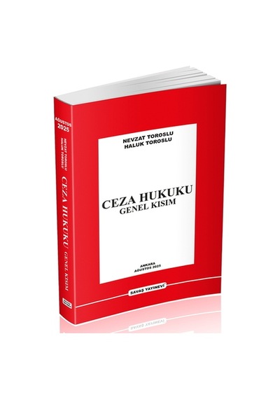 Ceza Hukuku Genel Kısım - Nevzat Toroslu, Haluk Toroslu Ağustos 2025