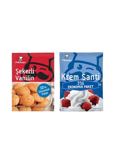 5 Adet Pakmaya Krem Şanti & Şekerli Vanilin 10 X 5 G