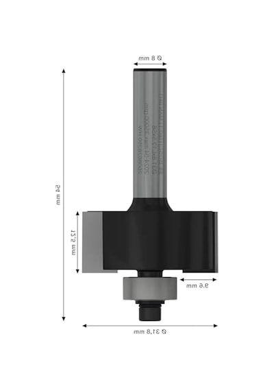 Falzfraeser Aksesuarı, 8 Mm Kalınlık, 350 Mm Uzunluk