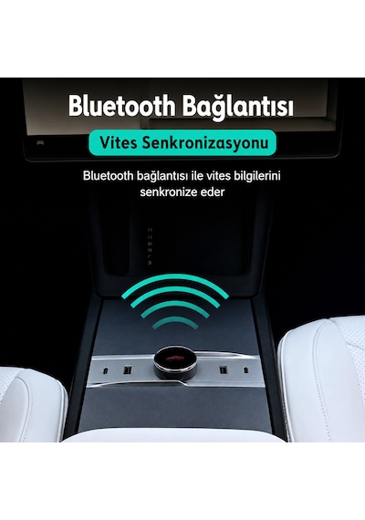 Tesla Model Y Juniper Premium İçin Uyumlu Orta Konsol Vites Paneli