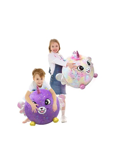 Biggies Şişme Peluş Unicorn Xxl Shiny Corns S2 Beyaz