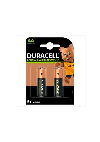 Duracell 1.2v 2500 Mah Aa Şarjlı Kalem Pil 2li