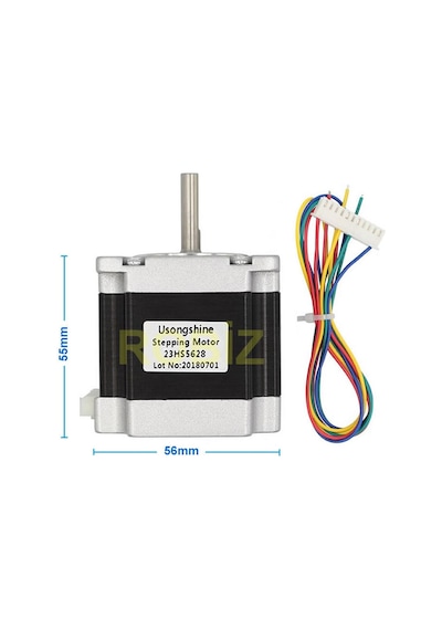 23hs5628 Nema 23 Step Motor 1.26nm 2.8v 2.8a D Mil 2 Faz 1.8 Derece 200 Adım 3d Yazıcı Printer