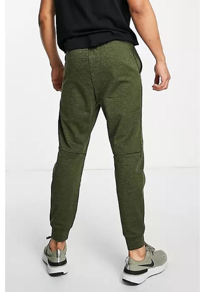 Nike Dri Fit Fleece Tapared Running Konik Yeşil Eşofman Altı Yeşil