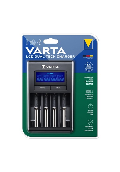 Varta 57676101401 LCD Dual Tech Pil Şarj Cihazı