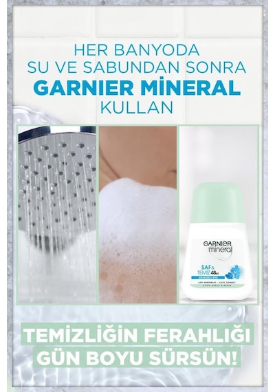 Garnier Mineral Saf&temiz Roll-on Deodorant 3'lü Set pktgrnsftmz3al2ode-7068