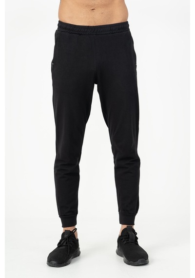 Maraton Sportswear Regular Erkek Ribana Paça Basic Siyah Eşofman Altı 20922-siyah Siyah