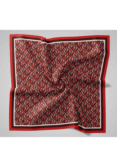Silk Home Aura Eşarp 140006-05 Kırmızı, Acı Kahve, Vizon, Bordo