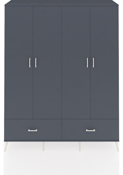 Hyperion Gardrop 6 Raflı 2 Çekmeceli 2 Askılı 176x44x221 Antrasit-antrasit Antrasit Hyperion Gardrop 6 Raflı 2 Çekmeceli 2 Askılı 176x44x221 Antrasit-antrasit Antrasit