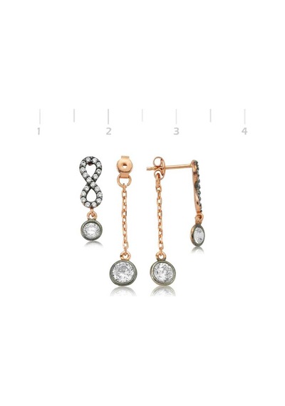 Gumush Gümüş Zincirli Sonsuzluk Bayan Küpe N11.54831