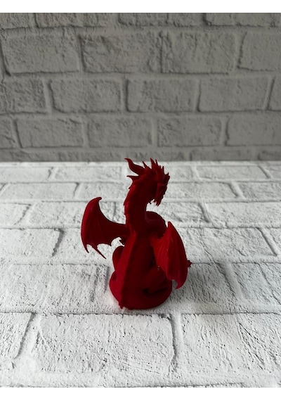 Kırmızı Ejderha Biblo 12 Cm