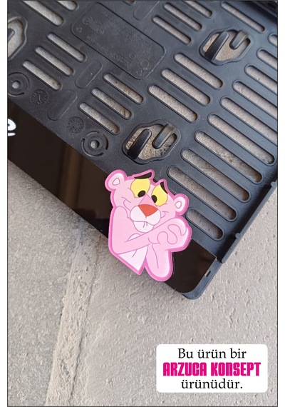 Pleksi Motosiklet Plakalığı Pembe Panter Motor Plakalığı Pink Panter Pembe Panter Motor Plakalık