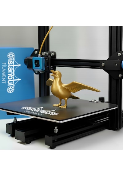 İstanbul Filament 3d Baskı Pla Filament Gold Renk 1 Kg Ø 1,75mm 0,05 Mm Bambu Lab Uyumlu 1.75mm