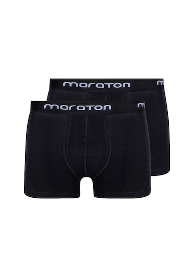 Maraton 2'li Erkek Siyah Boxer Siyah