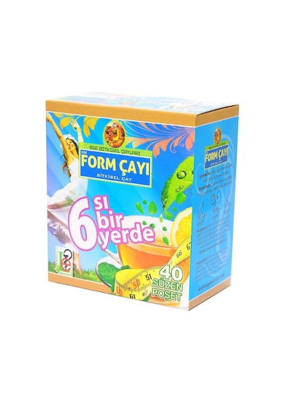 Ege Bitkisel Çayları 6'sı Bir Yerde Bitkisel Form Süzen Poşet Çay 40'lı