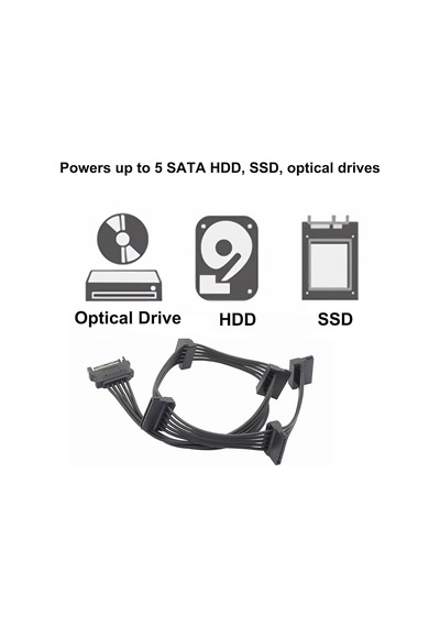 Sata Power Çoğaltıcı 5 Li Sata Power Çoklayıcı
